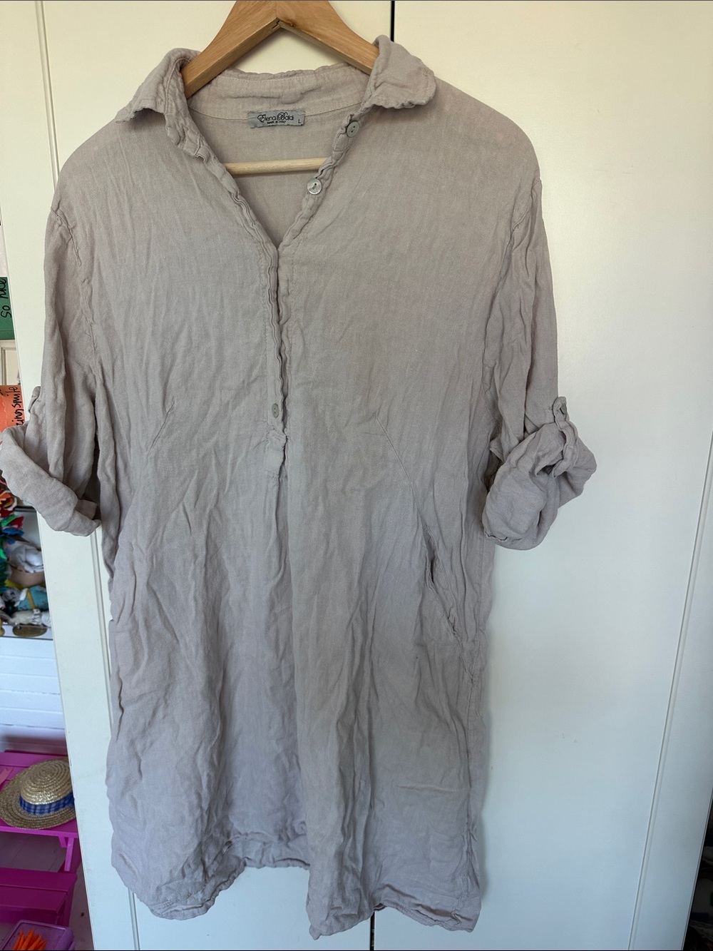 Elena Baldi linen dress/cover up